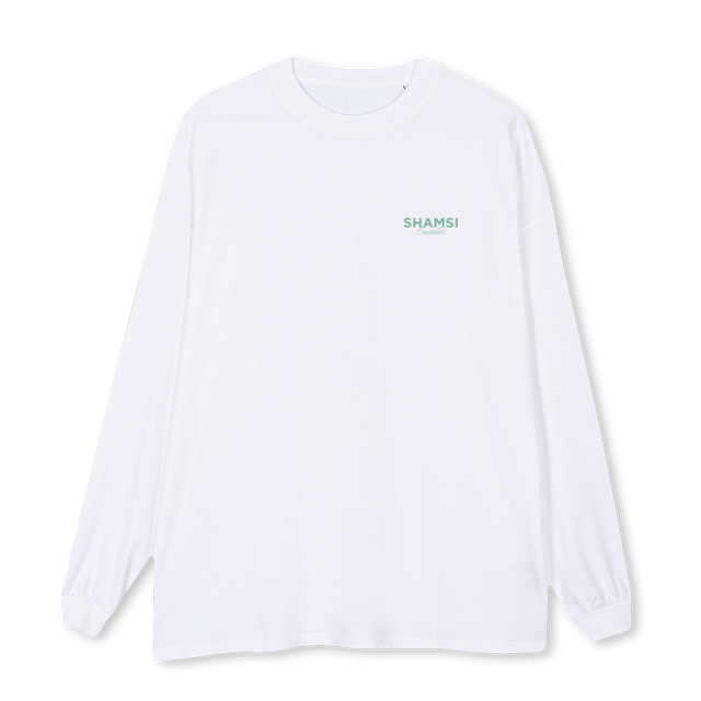 TEEMARGARITA White Oversized LS Tee.