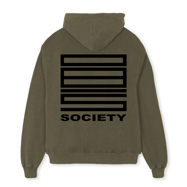VINTOLIVE BOLD Vintage Olive Oversized Hoodie.