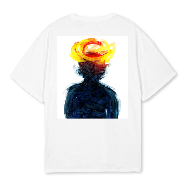 KINGSTON  White Oversized Tee.