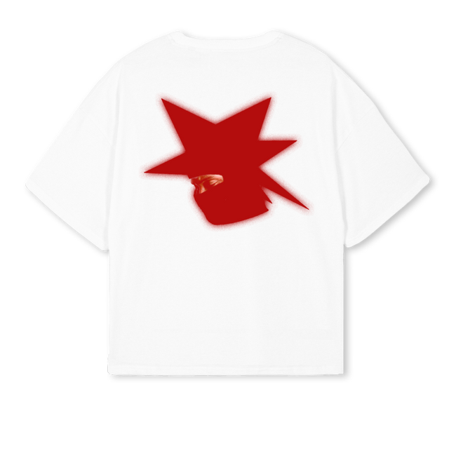KOFEMHEHLTWENTYFIVE White Oversized Boxy Tee.