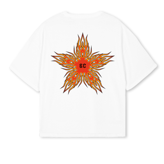 TSWF White Oversized Boxy Tee.