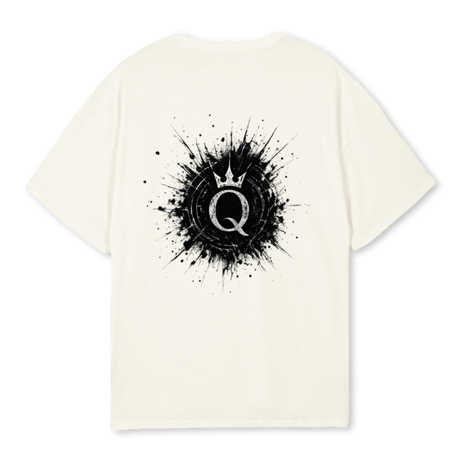 MQSAMPLESEIS Cream Oversized Tee.