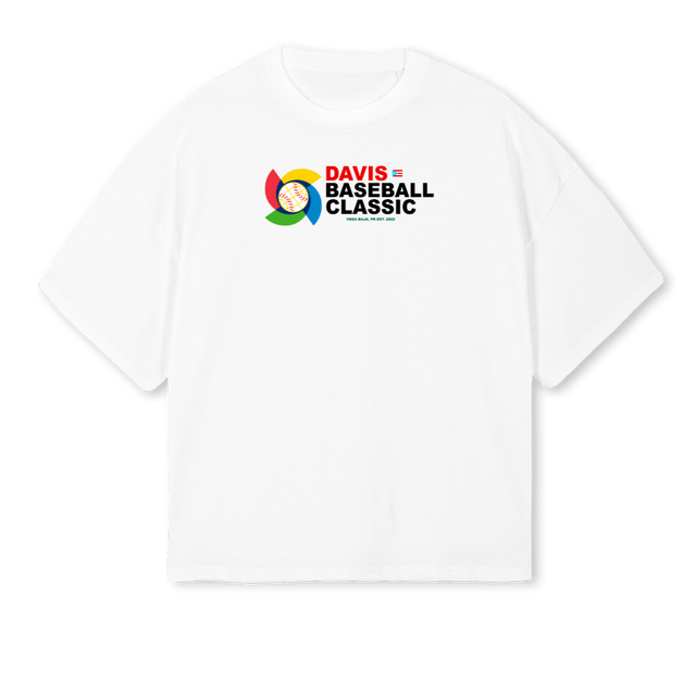 WBC DAVIS White Oversized Boxy Tee.