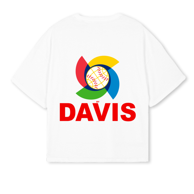WBC DAVIS White Oversized Boxy Tee.