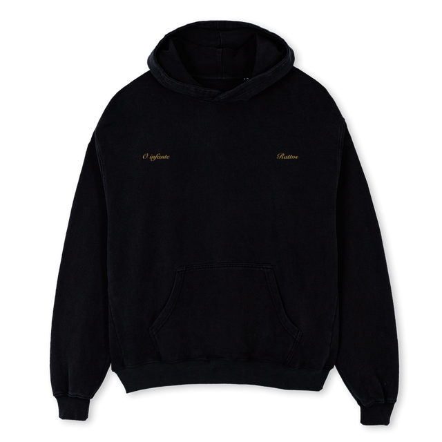 PRETOOO RATVS Black Oversized Hoodie.