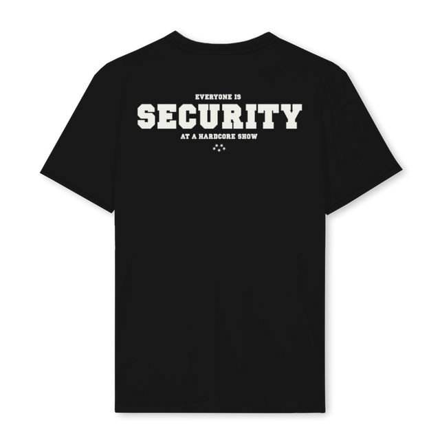 FRIENDSAREFAMILY Black Regular Tee.