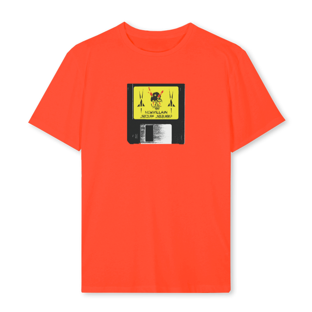 DISKETTE Hot Orange Regular Tee.