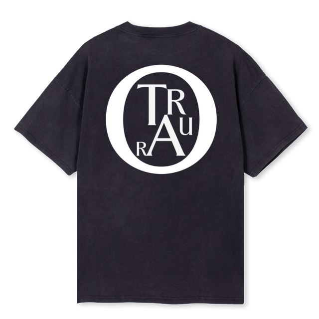 OTRURA Vintage Black Oversized Tee.