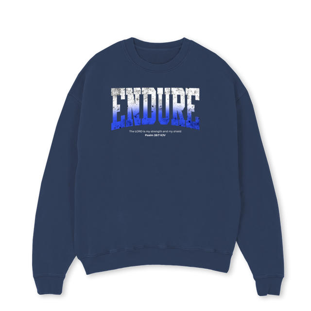 ENDUREOVCREWNECKNVYB Navy Blue Oversized Crewneck Sweater.