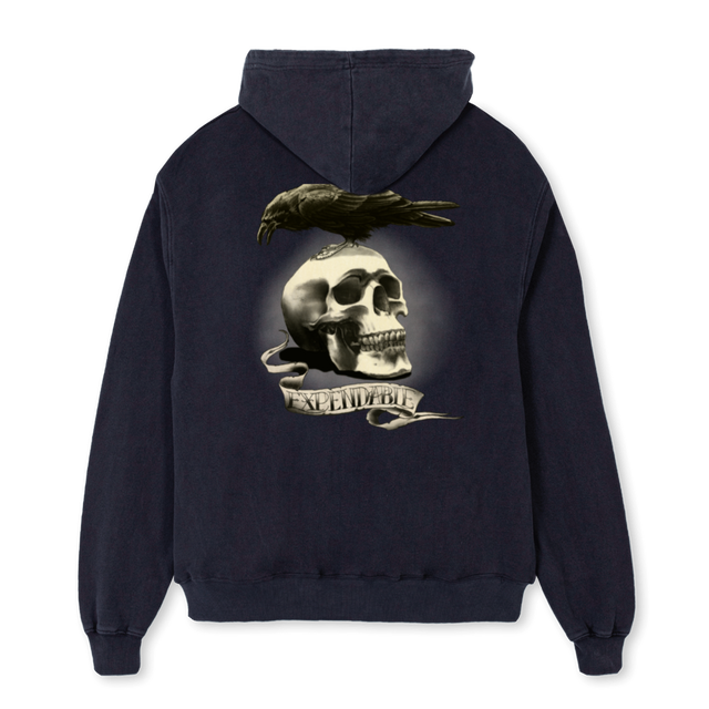 EXP Vintage Black Oversized Hoodie.
