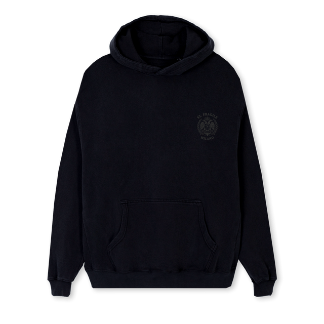 SAINT FR HD Black Regular Hoodie.