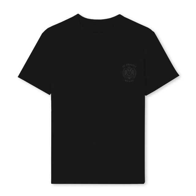 SAINT FRGL TSH Black Regular Tee.