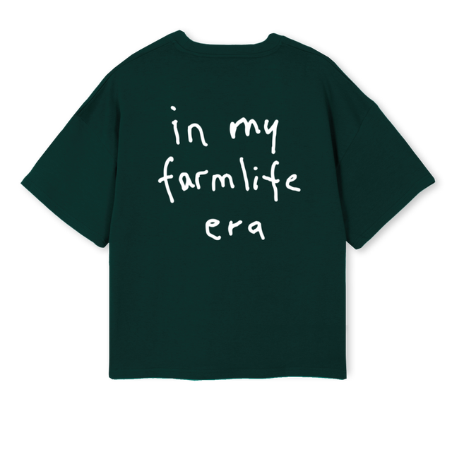 JVBGGFARMLIFETGREXL Wild Green Oversized Boxy Tee.