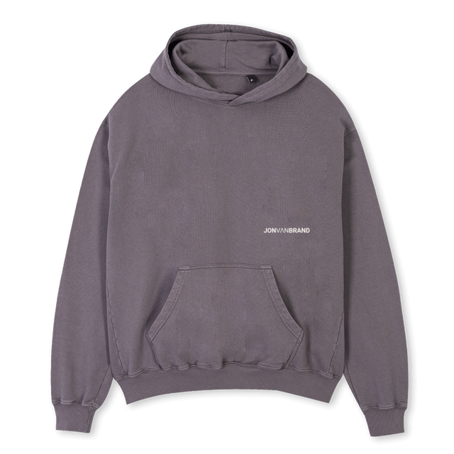 JVBNOTAHOODIEGREYM Pigment Grey Oversized Hoodie.