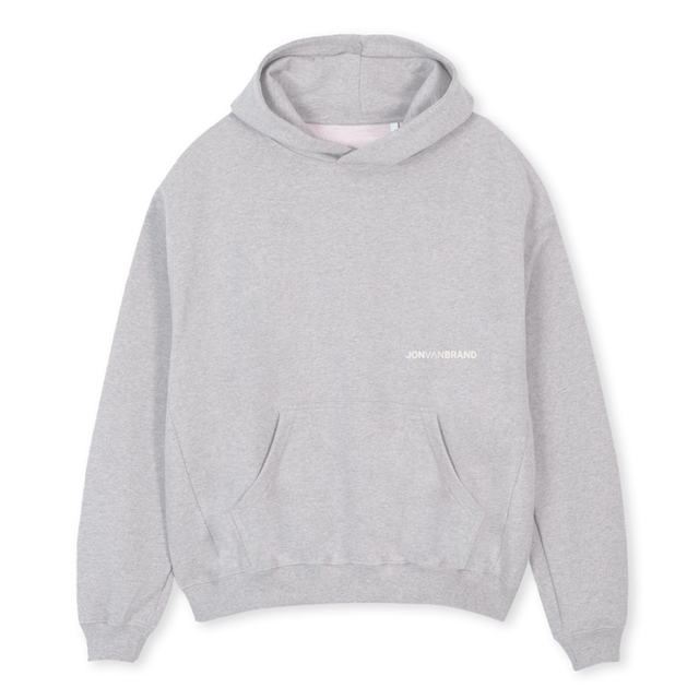 JVBNOTASURFGREYM Light Grey Marl Oversized Hoodie.