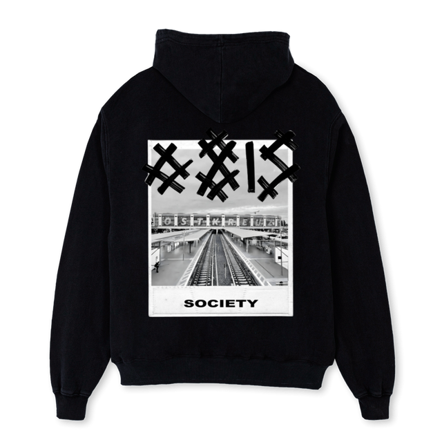OSTX Black Oversized Hoodie.