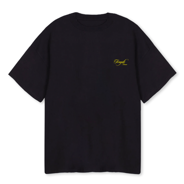 FRGL APPL TSH Black Oversized Tee.