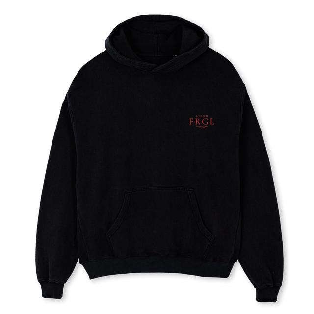 FRGL ATEL HD Black Oversized Hoodie.