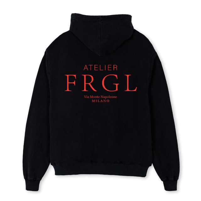 FRGL ATEL HD Black Oversized Hoodie.