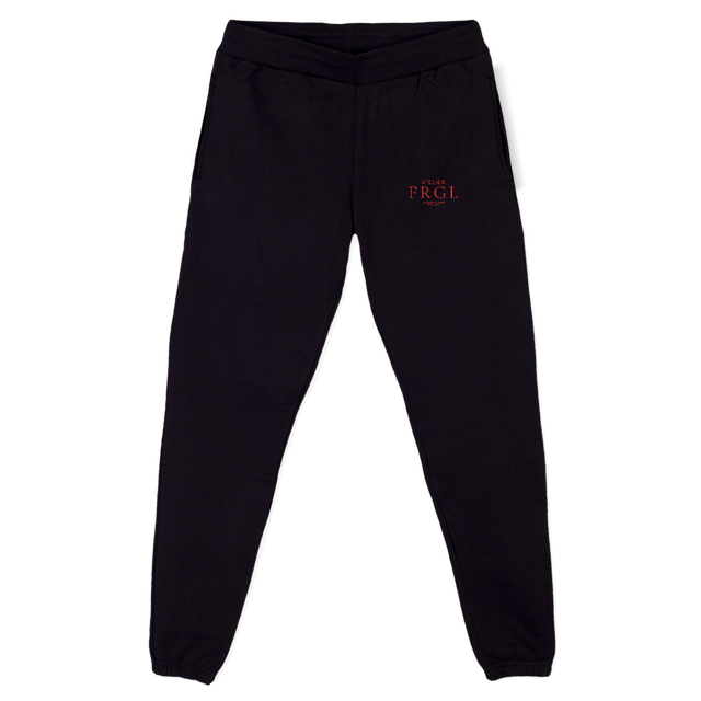 FRGL ATEL SWT Black Relaxed Sweatpants.