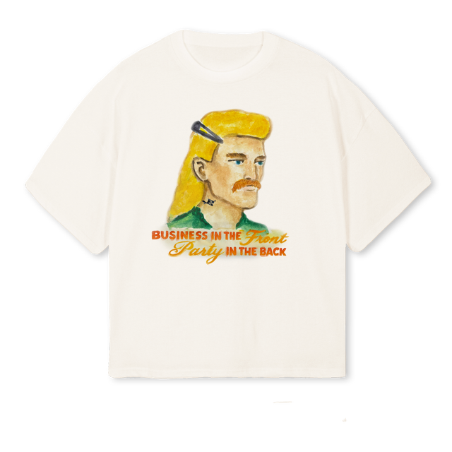 PARTY_VW Vintage White Oversized Boxy Tee.