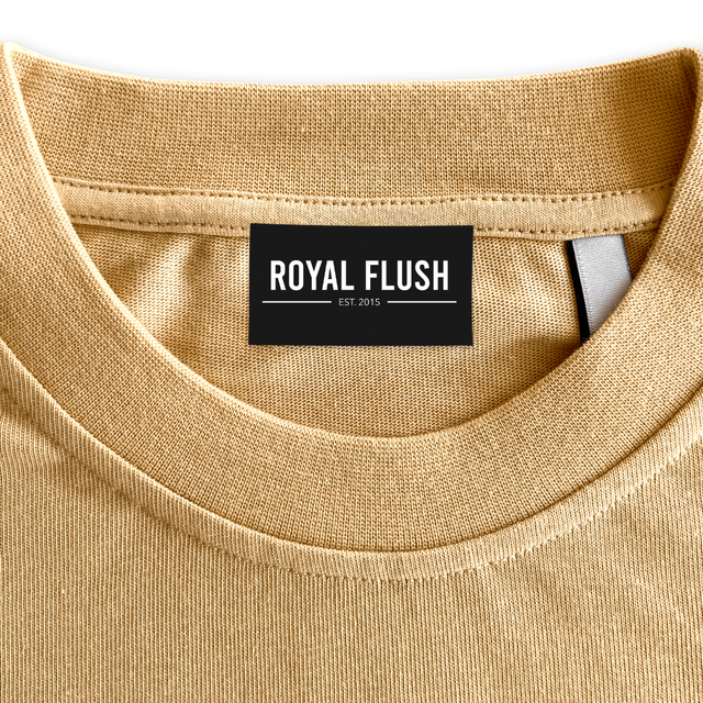 ROYAL FLUSH  Custom Neck Label.
