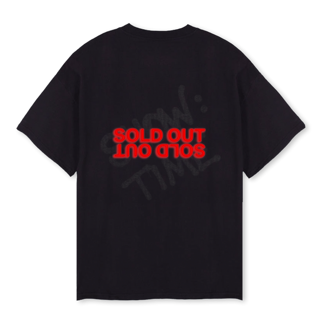 SOLDOUTBLACK Black Oversized Tee.