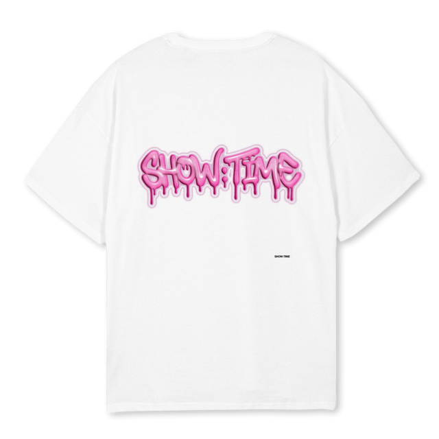 DRIPPINWHITE White Oversized Tee.