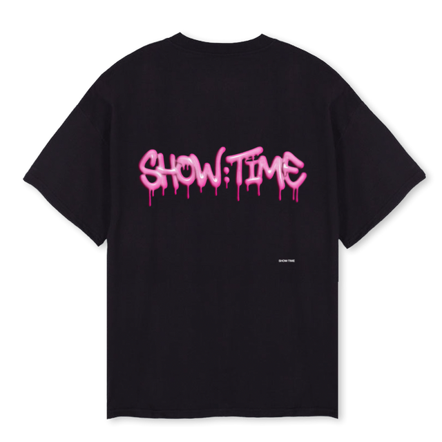 DRIPPINGBLACK Black Oversized Tee.
