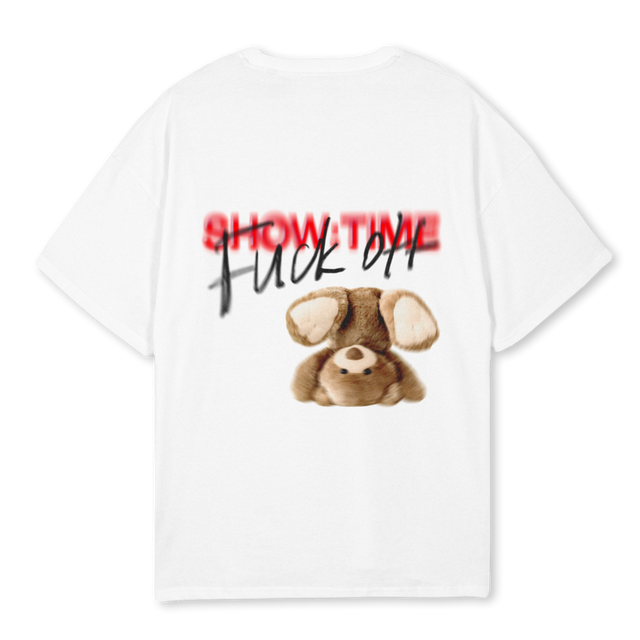 FCKOFFWHITE White Oversized Tee.