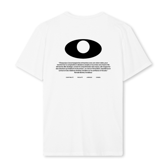 VISAECTEE White Regular Tee.