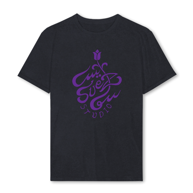 FLOWERTEE Vintage Black Regular Tee.
