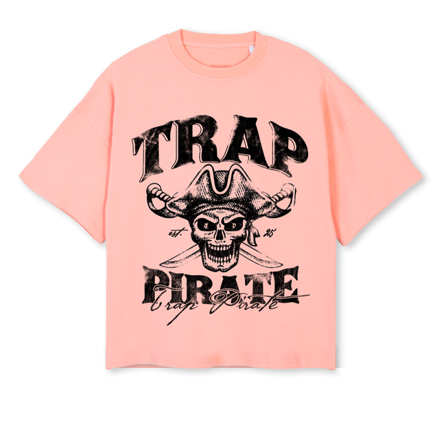 TISH Pink Clay Oversized Boxy Tee.