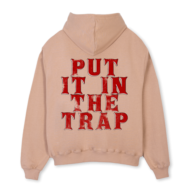 TRAVON Croissant Oversized Zipped Hoodie.