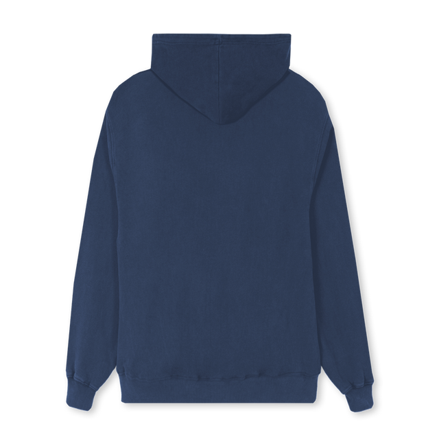 NUMBAR Navy Blue Regular Hoodie.