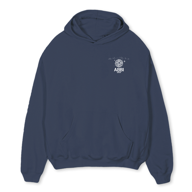 ABBIWIGA  Navy Blue Oversized Hoodie.