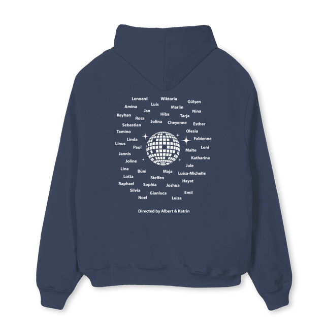 ABBIWIGA  Navy Blue Oversized Hoodie.