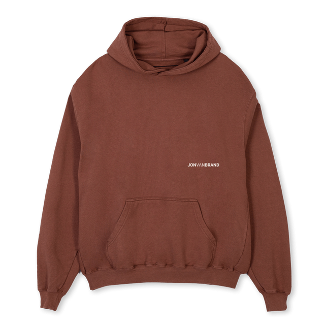 JVBLUCHSHOODIEBROWN Vintage Brown Oversized Hoodie.