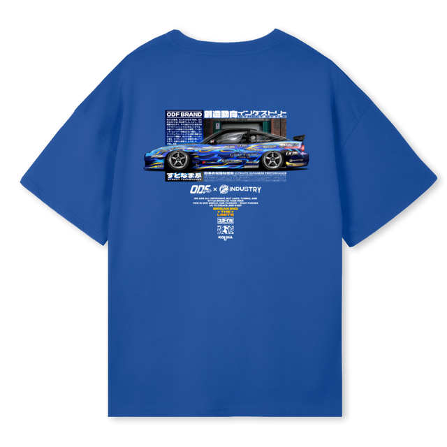 CMODFTSCB Cobalt Blue Oversized Tee.