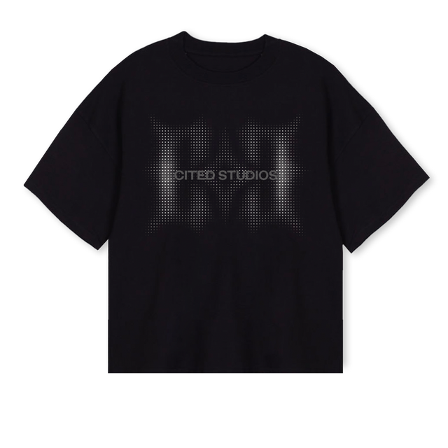 CTD CLOCK Black Oversized Boxy Tee.