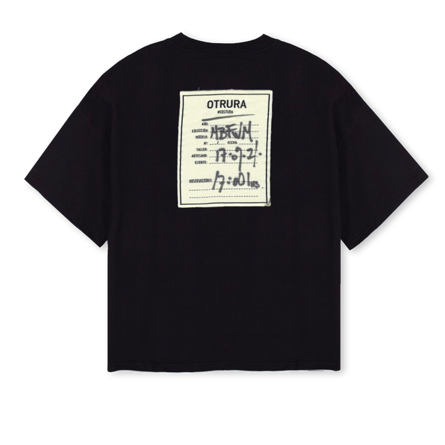 MBFWM Black Oversized Boxy Tee.