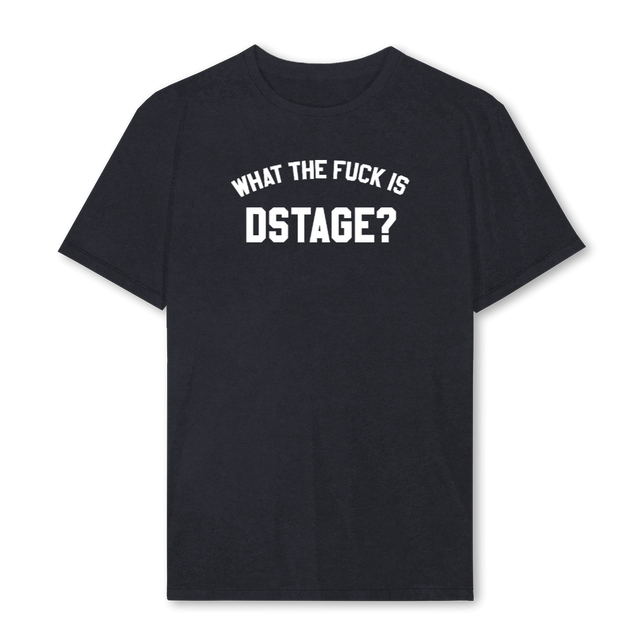 DSTAGE_REG  Vintage Black Regular Tee.