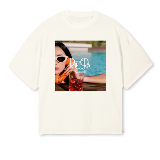 MAR Cream Oversized Boxy Tee.
