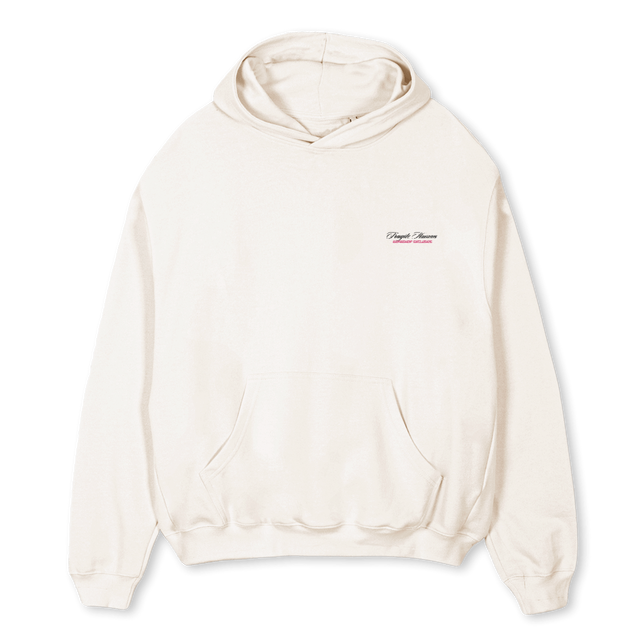 COWB HD Vintage White Oversized Hoodie.
