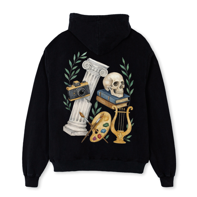 ELEMENTS HD Black Oversized Hoodie.