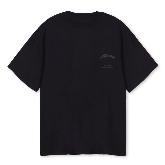 STPD TSH Black Oversized Tee.