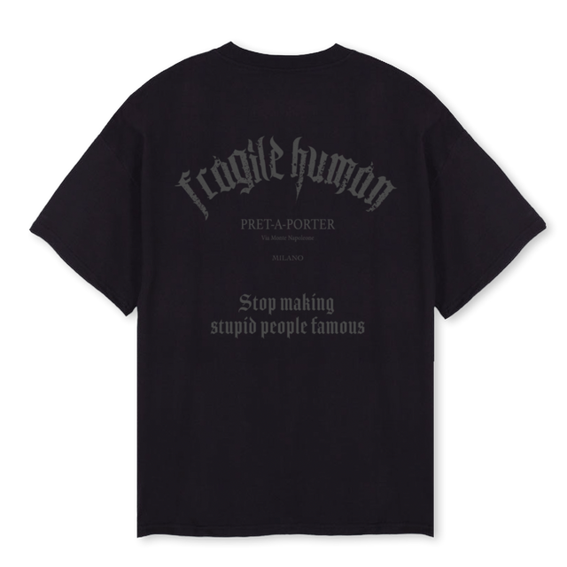 STPD TSH Black Oversized Tee.