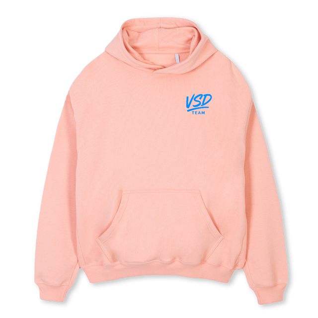 SAUMON  Pink Clay Oversized Hoodie.