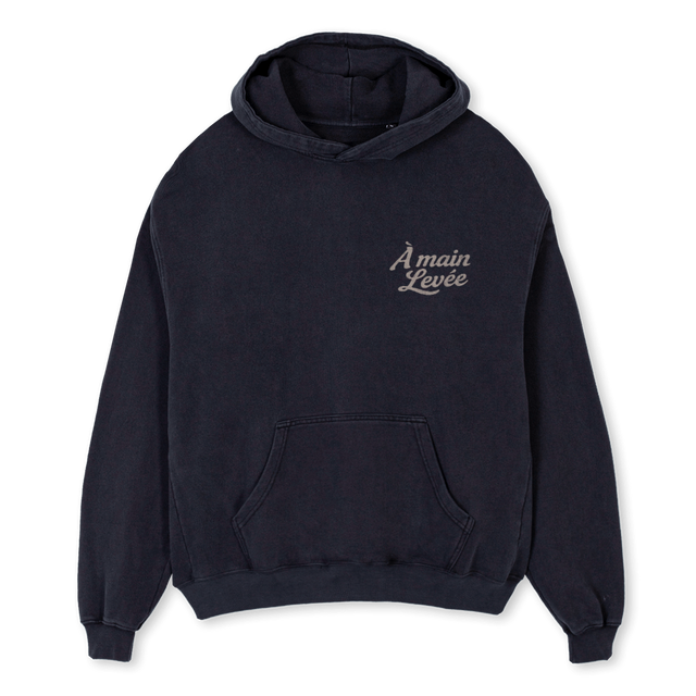 TWENTYFIVEMEMBERS Vintage Black Oversized Hoodie.