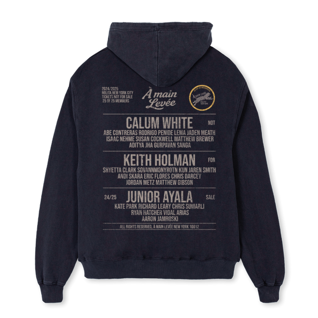 TWENTYFIVEMEMBERS Vintage Black Oversized Hoodie.